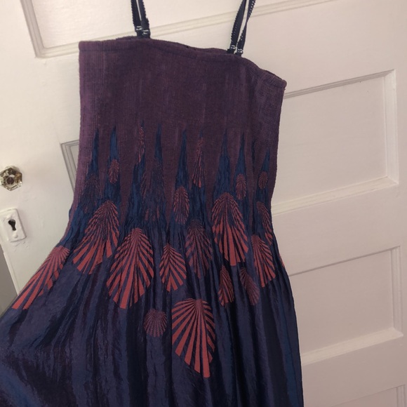 Lapis Shell Pattern Maxi Dress Straps or Strapless - Picture 7 of 7